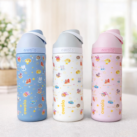 Owala Bottle Stainless Steel FreeSip Leak-proof | Cute Animals | 480ml