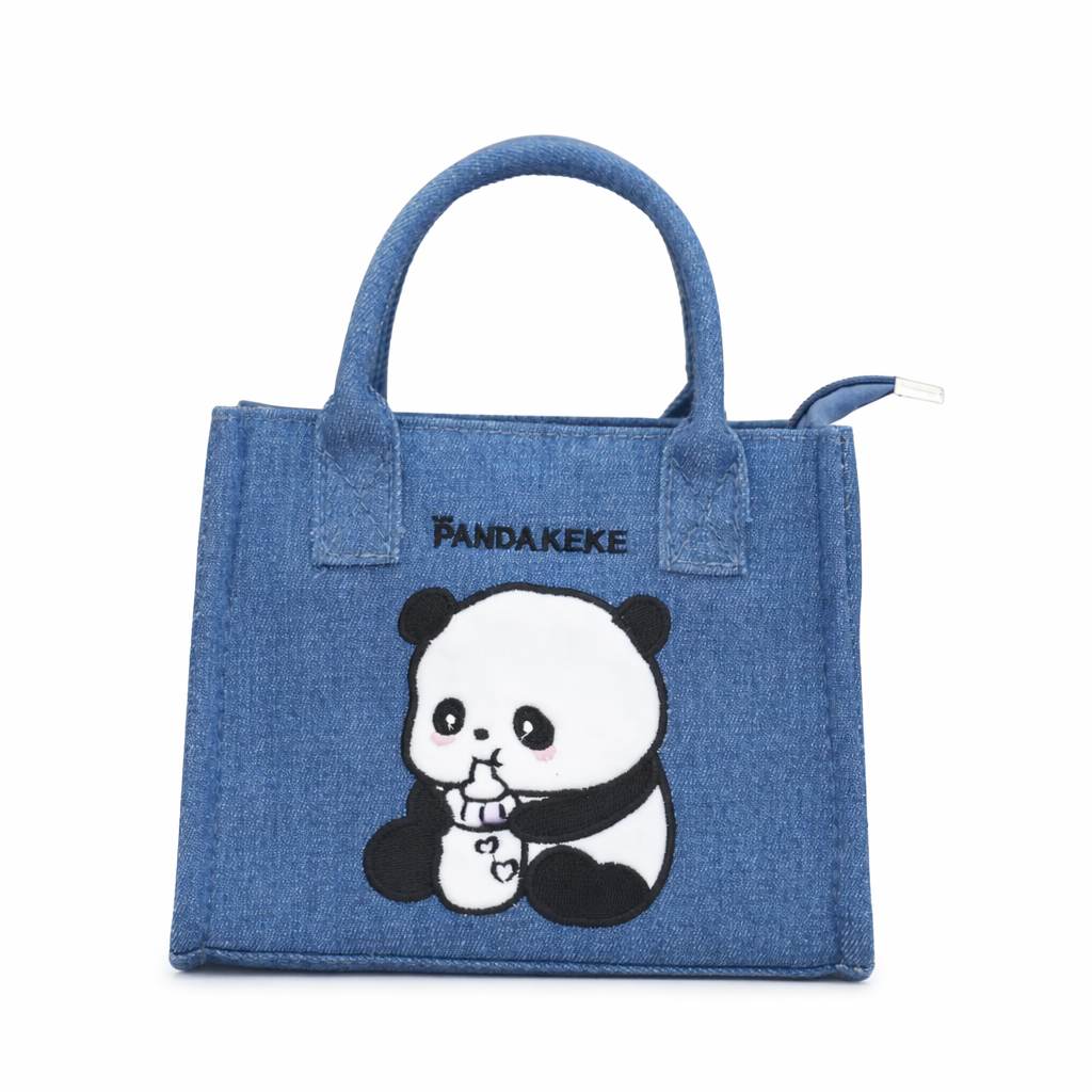 Jeans Bag - Panda | 31×25×13cm