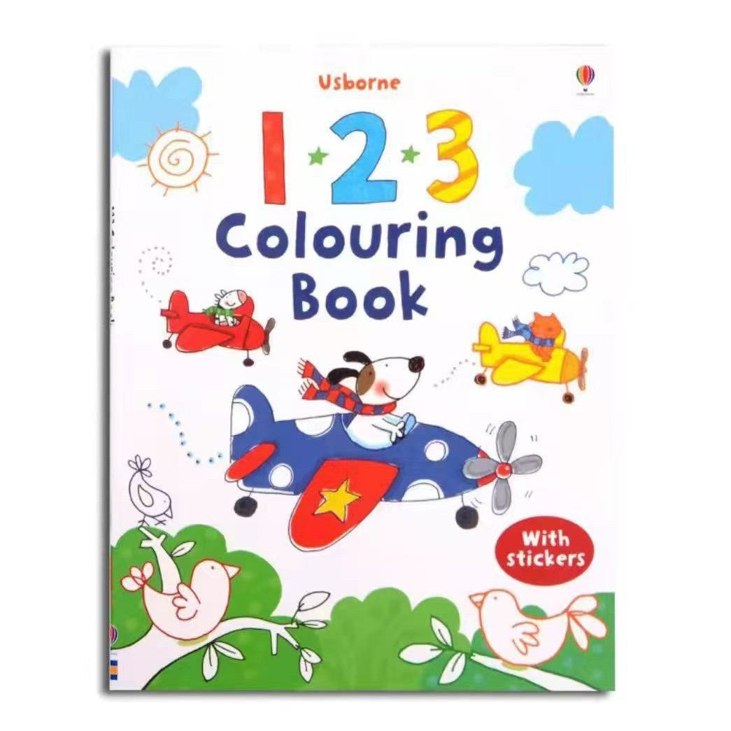 Usborne Colouring Book With Stickers - Soft Cover | 3+
