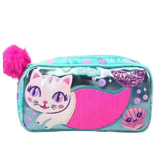 Smiggle Pencil Case Cat Mermaid Design