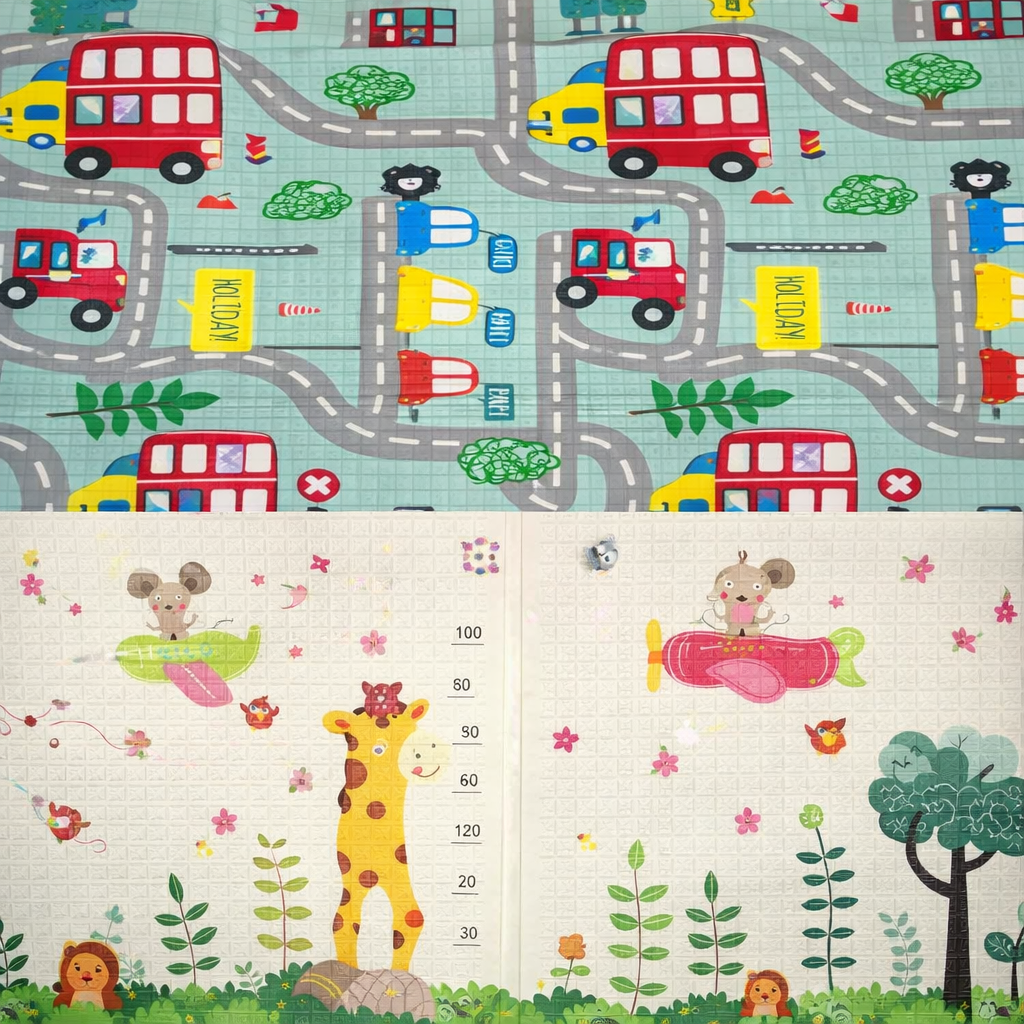 Soft Double-Sided Design Foam Play Baby Mat | 200x180x1cm | Age 0+