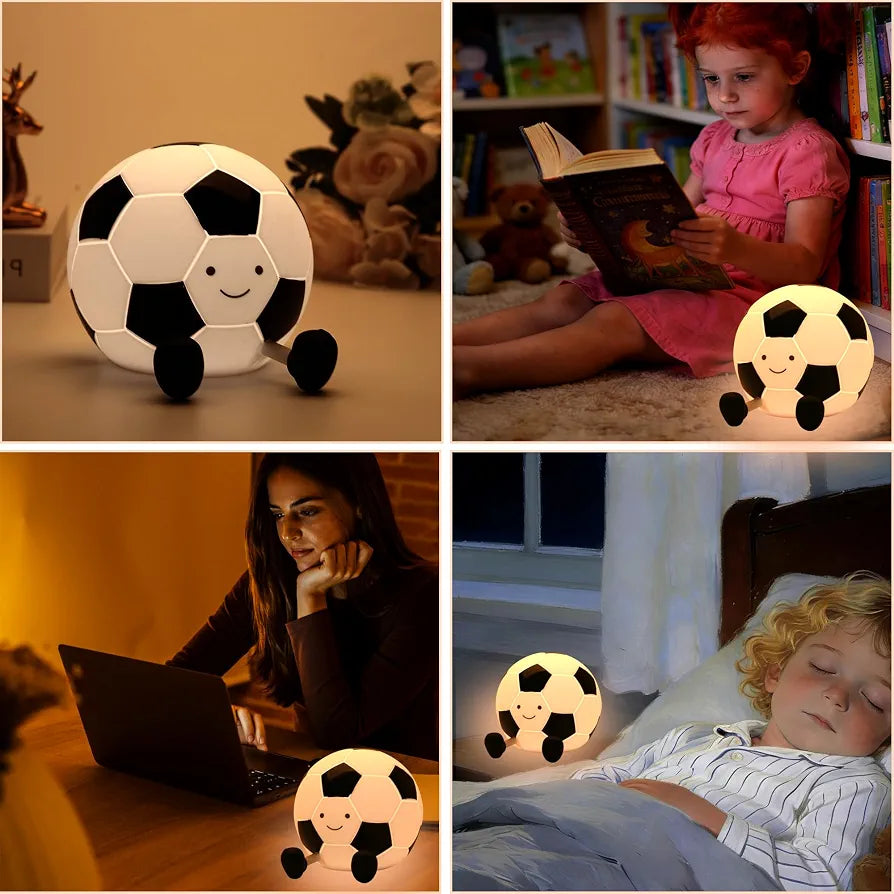 Football Night Light Multicolor Glow | Usb Rechargeable | 3+