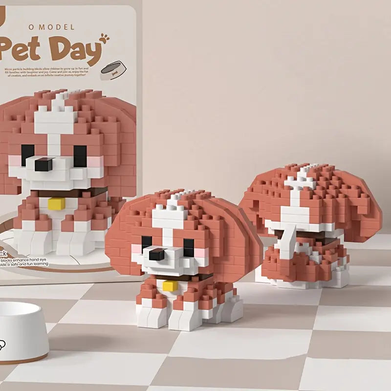 MEKANSM Mini Dog Collection – 18-Piece Building Block Collection| 8+