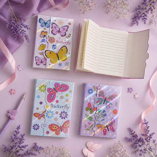 Butterfly Magnetic Flap Mini Notebook A5/A6