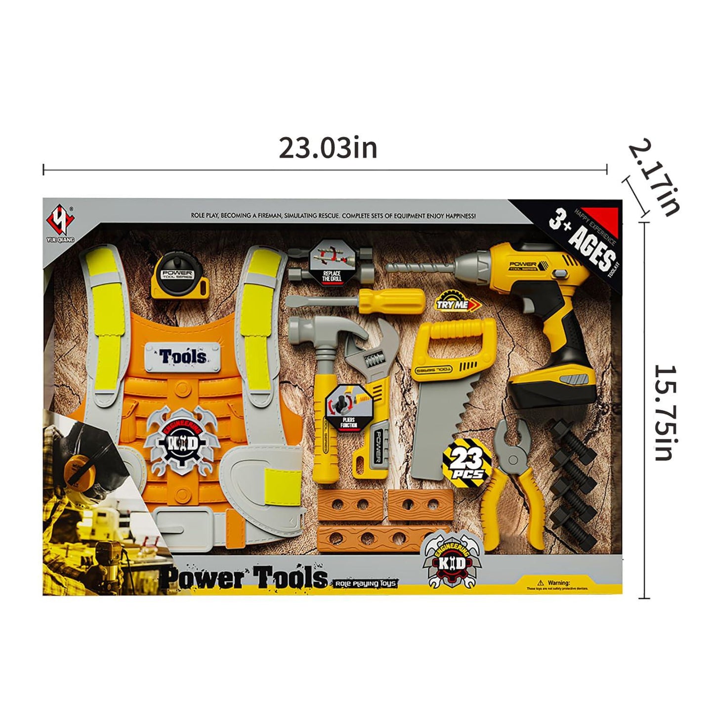 Mega Power Tools - Role Play Toys With Power Drell | 3+