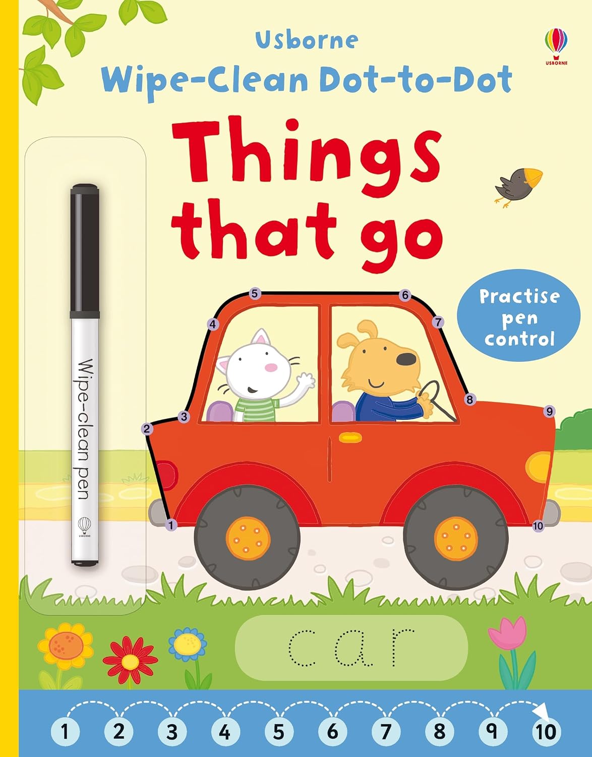 Usborne Wipe-Clean Dot-To-Dot Books | Soft Cover | 3+