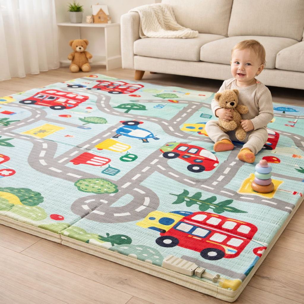 Soft Double-Sided Design Foam Play Baby Mat | 200x180x1cm | Age 0+