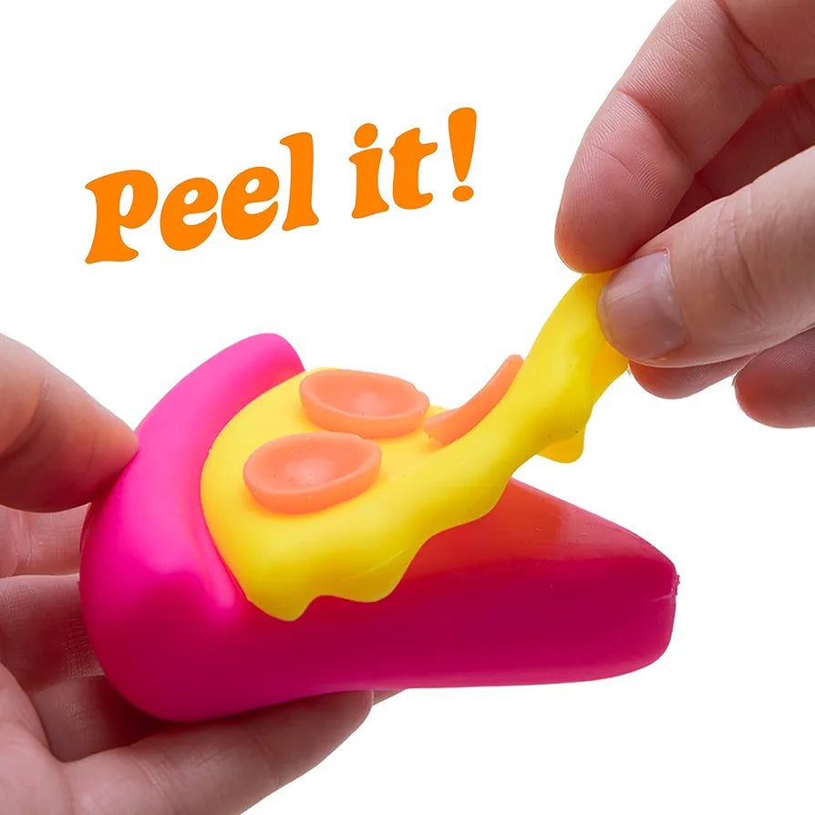 Needoh The Cheesy Squeezy Pepperoni Pizza Squishy Toy | 3+