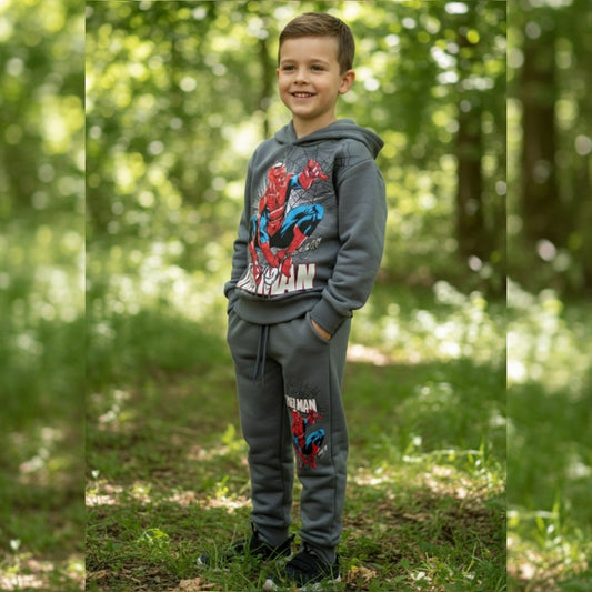 Spiderman Design Warm Fleece Outfit Size 5-10y