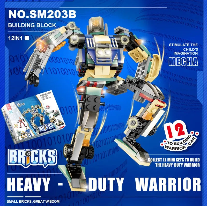 Building Blocks Bricks Robot 12in1  | Full Box | 4+