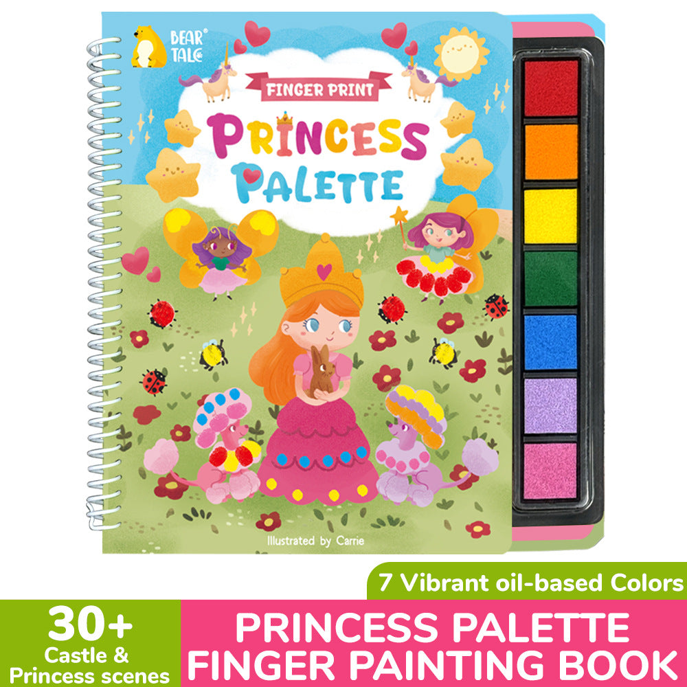 Finger Painting Activity Book | 30+ Scenes | 3+