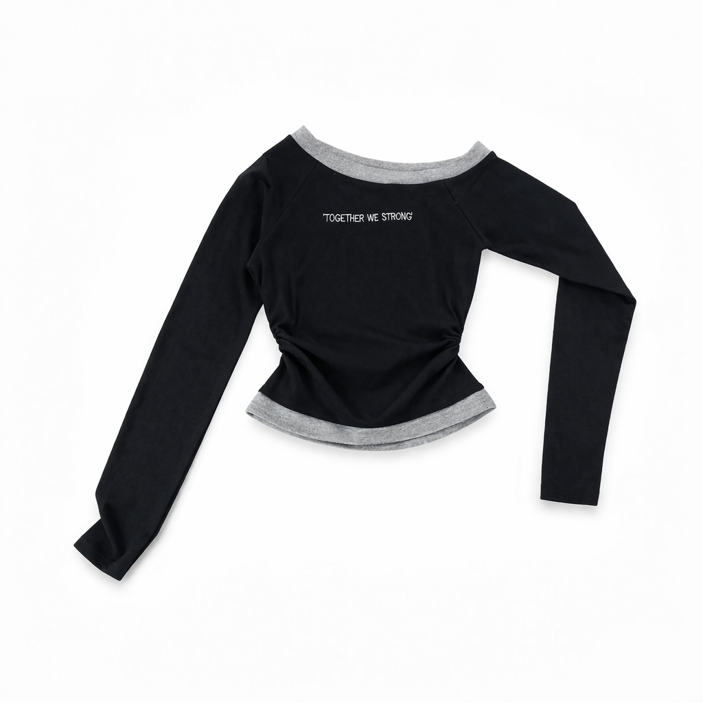 Girl Top Long Sleeve- Together We Strong (12y)