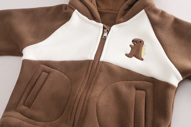 Warm Outfit For Boys Dinosaur Set Of 3 Pcs Size 1-6y