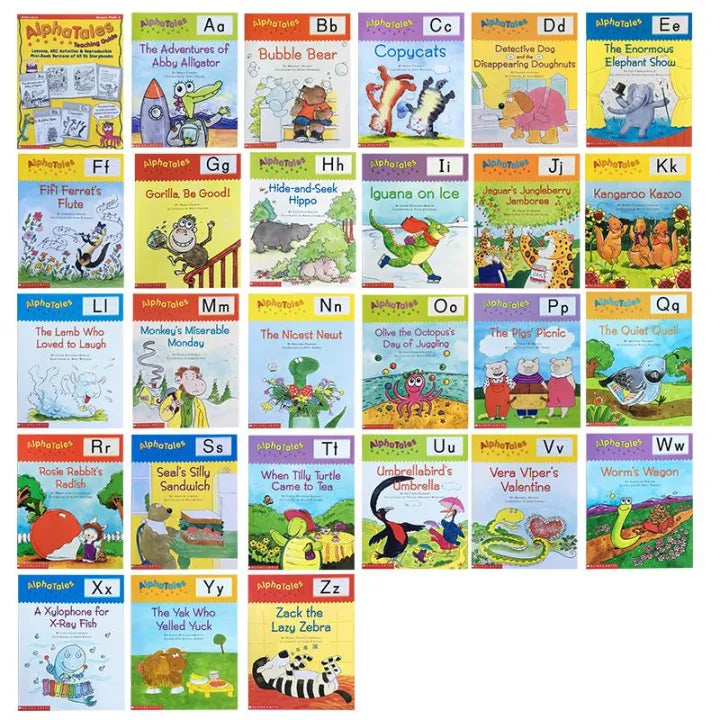 Alphabets Animals Storybook - 26 Books Set | Soft Cover | 2+