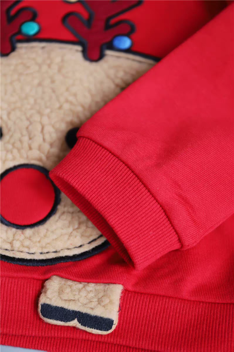 Christmas Outfit For Kids With Fleece 6-36month