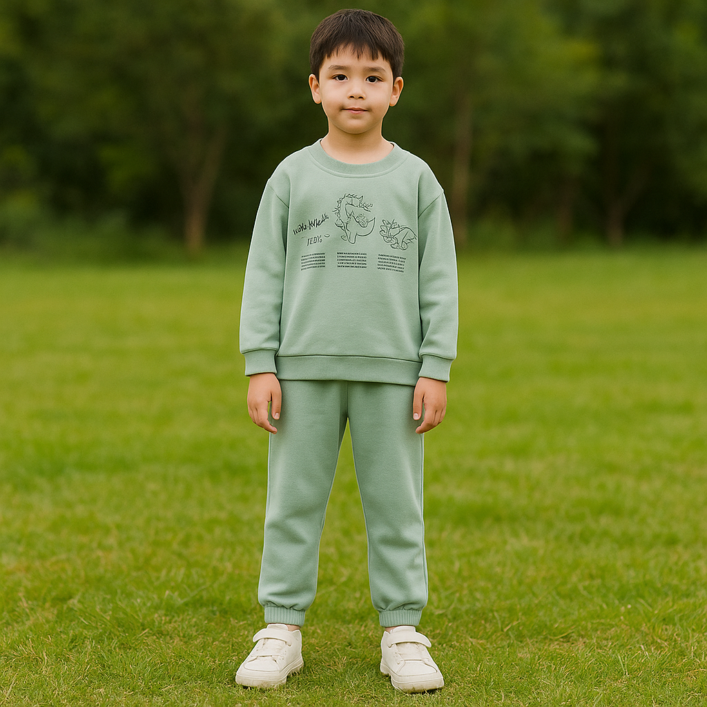 Outfit Cotton  Dinosaurs Design Size 4-10y