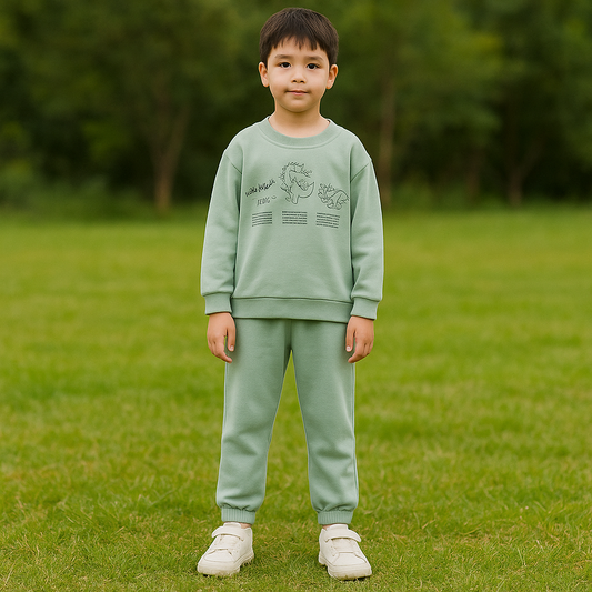 Outfit Cotton  Dinosaurs Design Size 4-10y