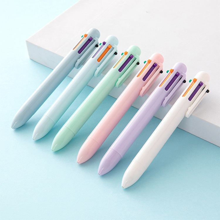 Multicolor Press Pen 6 Color Ballpoint Pen
