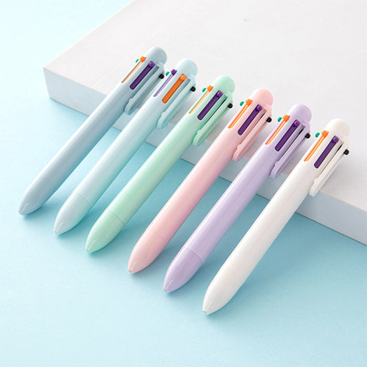 Multicolor Press Pen 6 Color Ballpoint Pen
