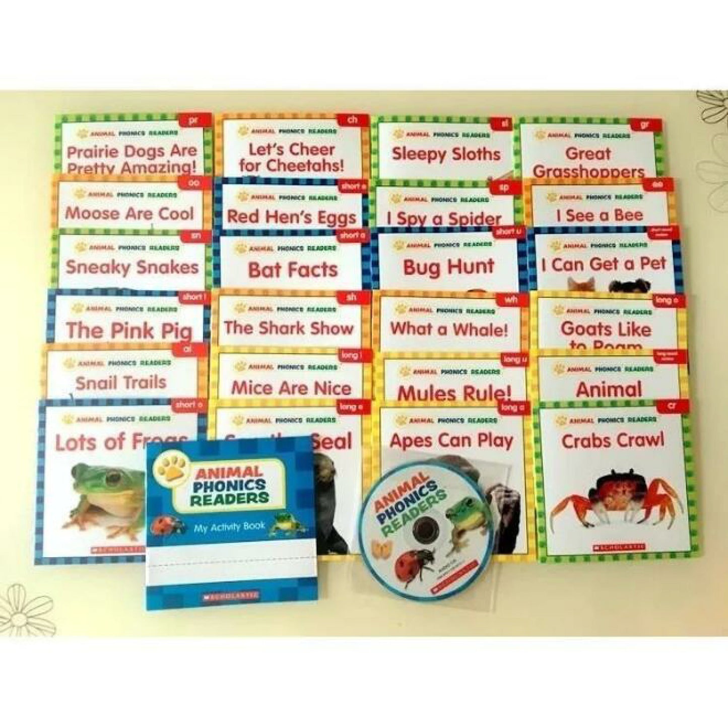 Animal Phonics Readers | 24 Books + CD | 5+