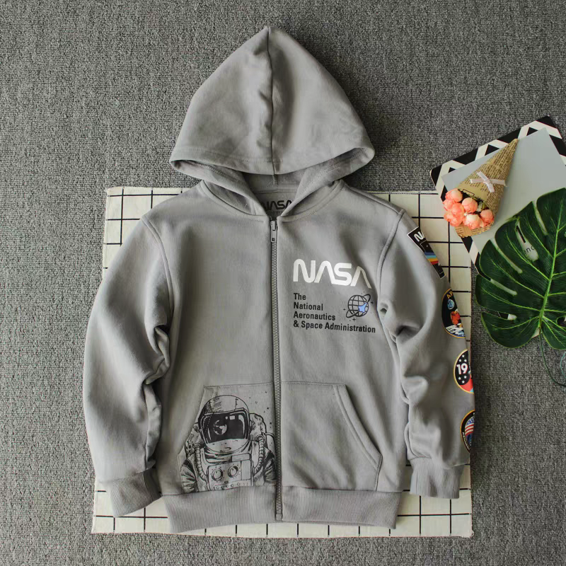 Light Jacket  With Fleece Nasa Design Size 5-14y