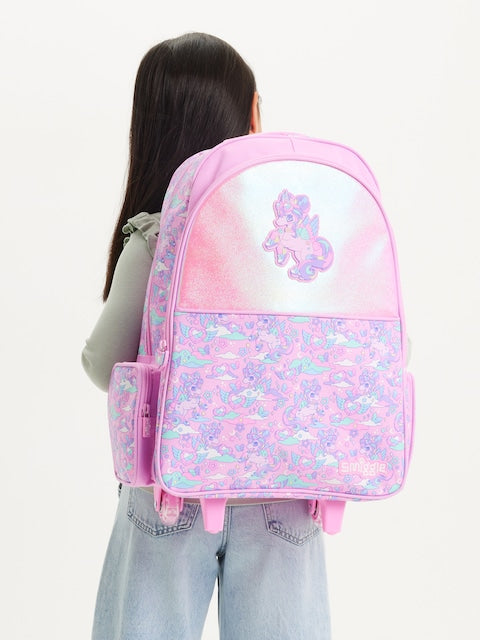 Smiggle Backpack | Light Up Wheels | Pink Unicorn