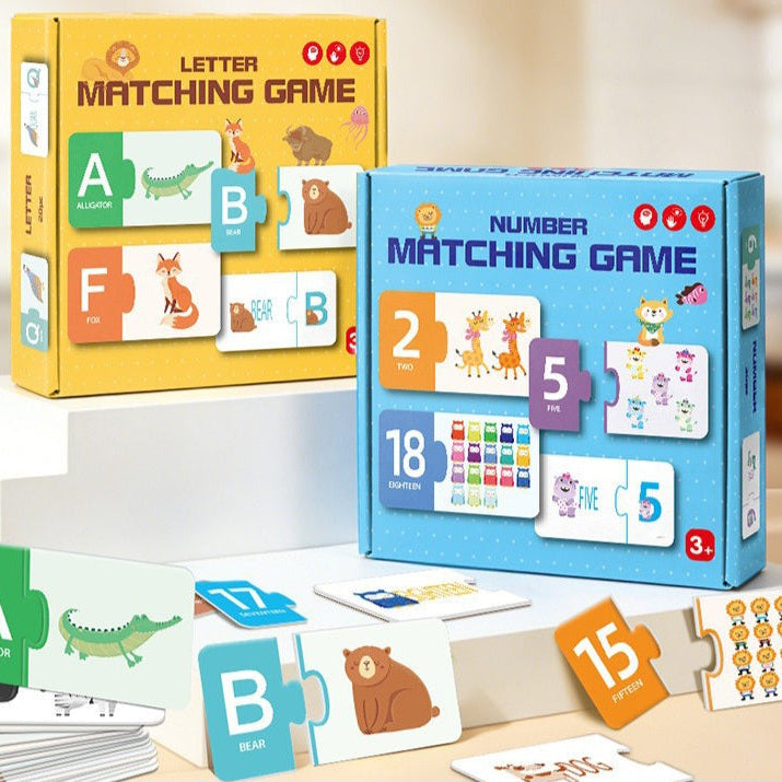 Kids Matching Puzzle Game – Letters or Numbers | 3+ | Size 17×18×4cm