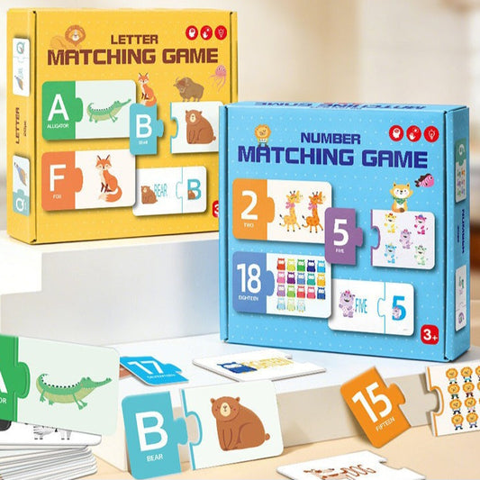 Kids Matching Puzzle Game – Letters or Numbers | 3+ | Size 17×18×4cm