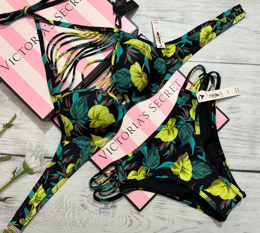 Women's Swimwear Brand Original Victoria Secret Bra Size 32DD Panties Size S