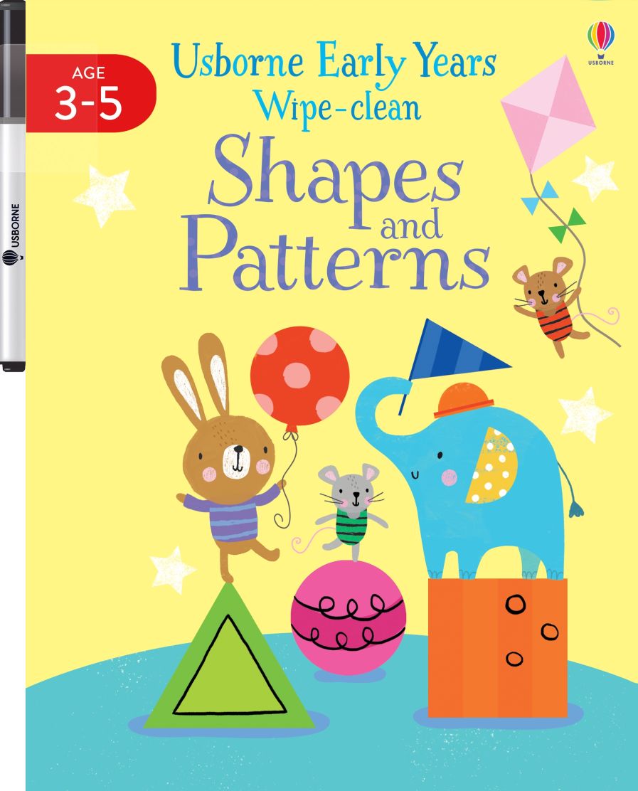 Usborne Wipe-Clean Books For Kids | Soft Cover | 3+