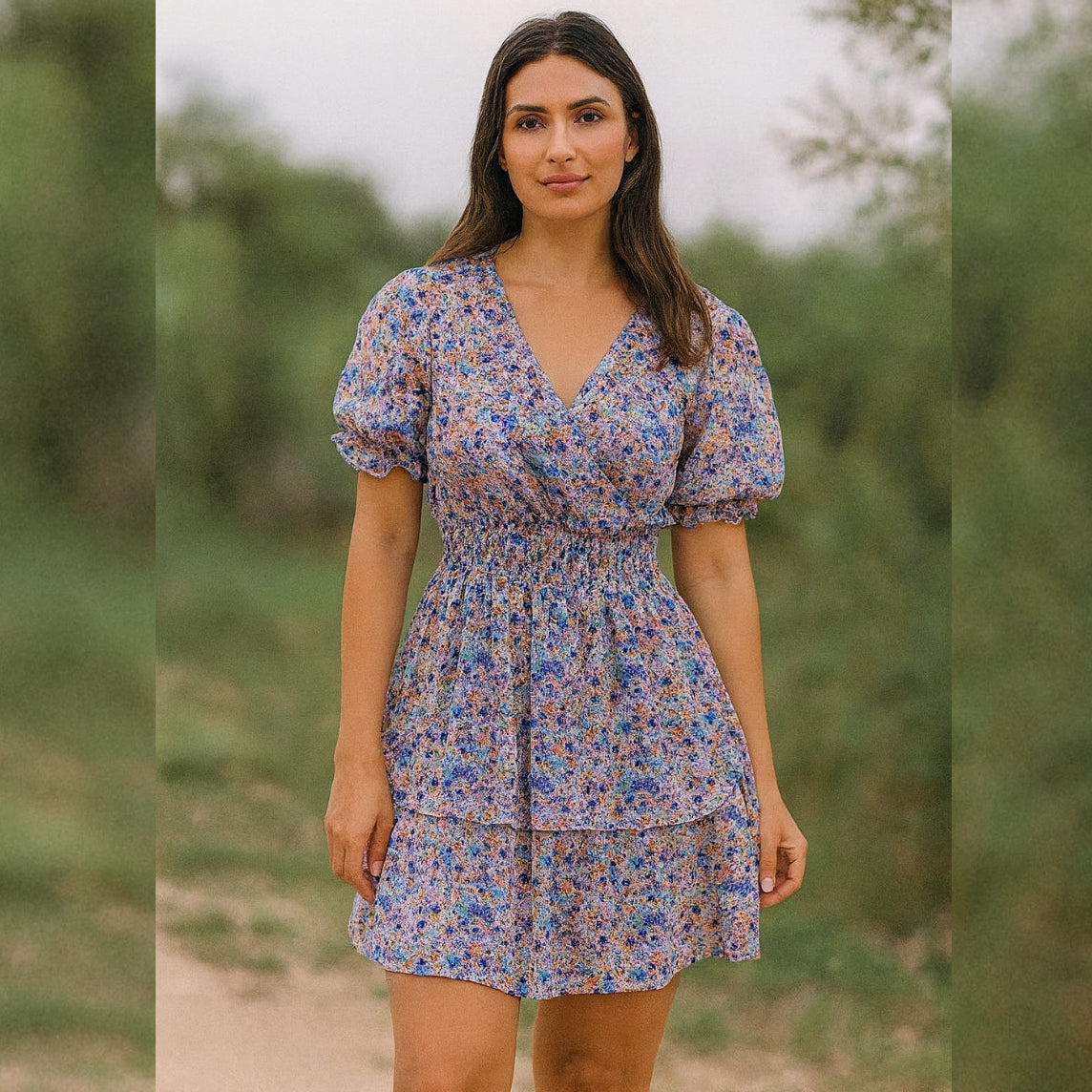 Floral Dress For Women V Neck Brand:Zara Size M