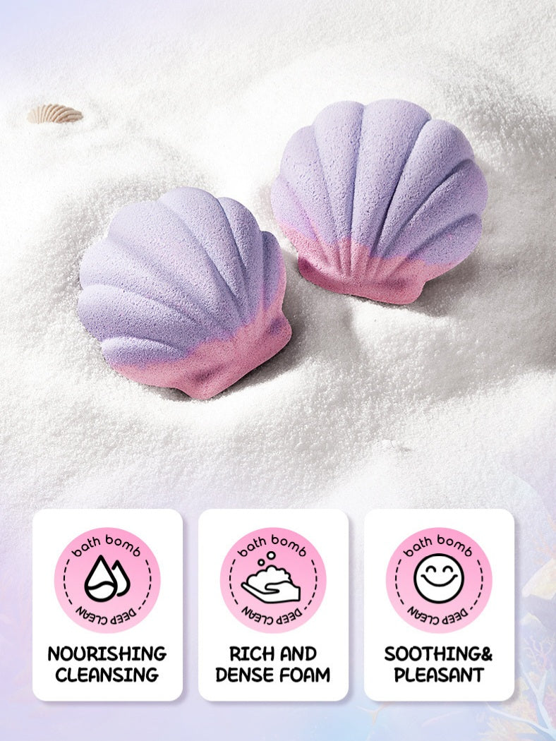 Shell Bath Bombs Bubble Stress Relief Self Care 120g