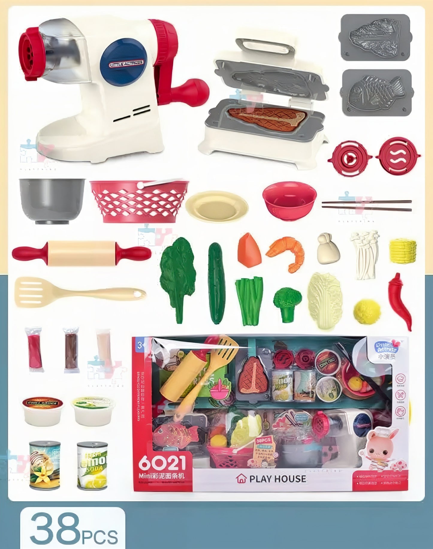 LITTLE ACTRESS NOODLE TOY MACHINE 51x30x14cm