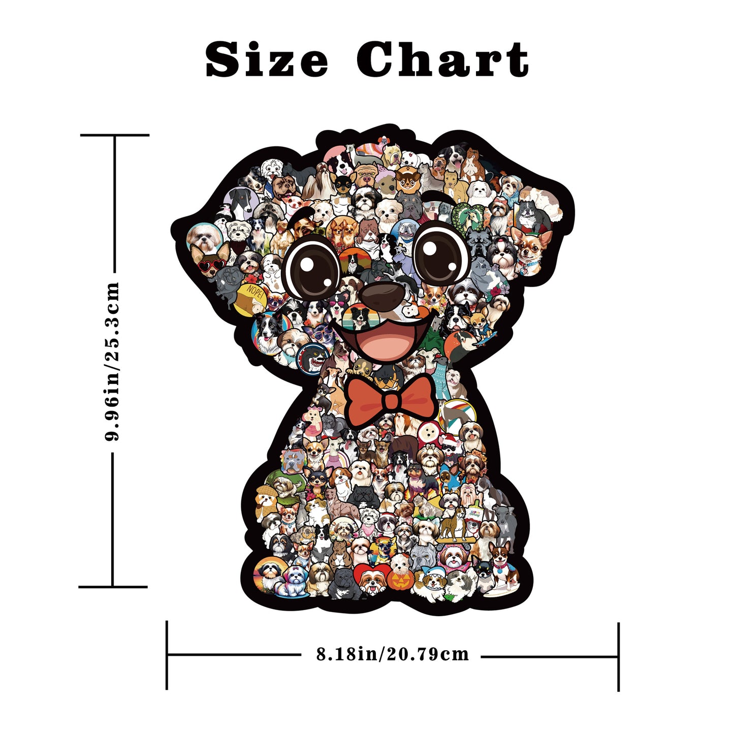 Wooden Dog Jigsaw Puzzle Figurine | 160 Pcs