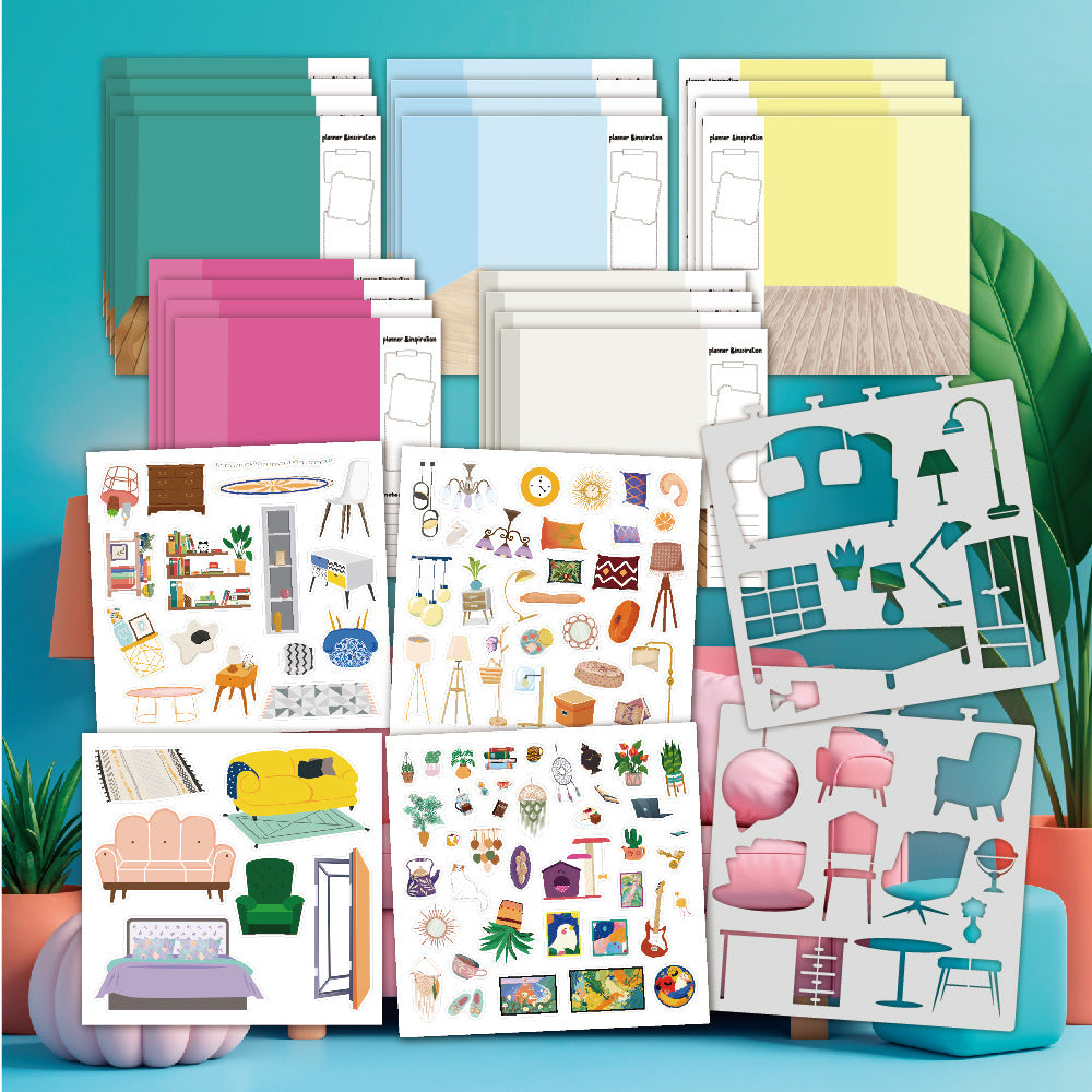 Interior Design Sticker Book