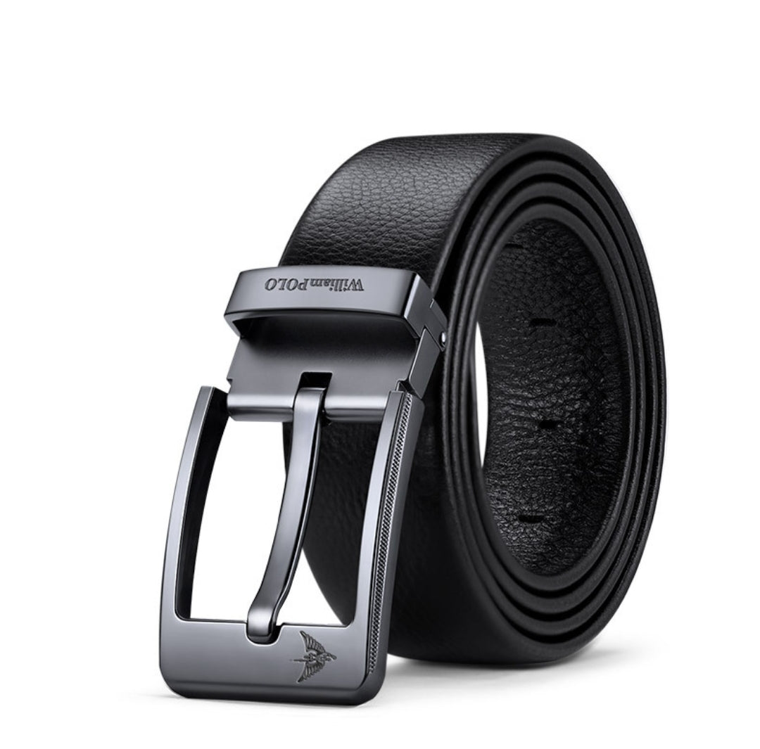 REAL Leather 100% Black Fashion  Belt With Gift Box