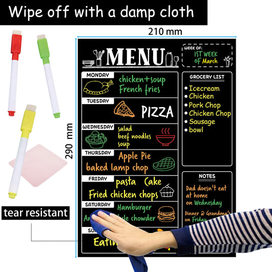 Black Kitchen Label waterproof removable handwriting blackboard