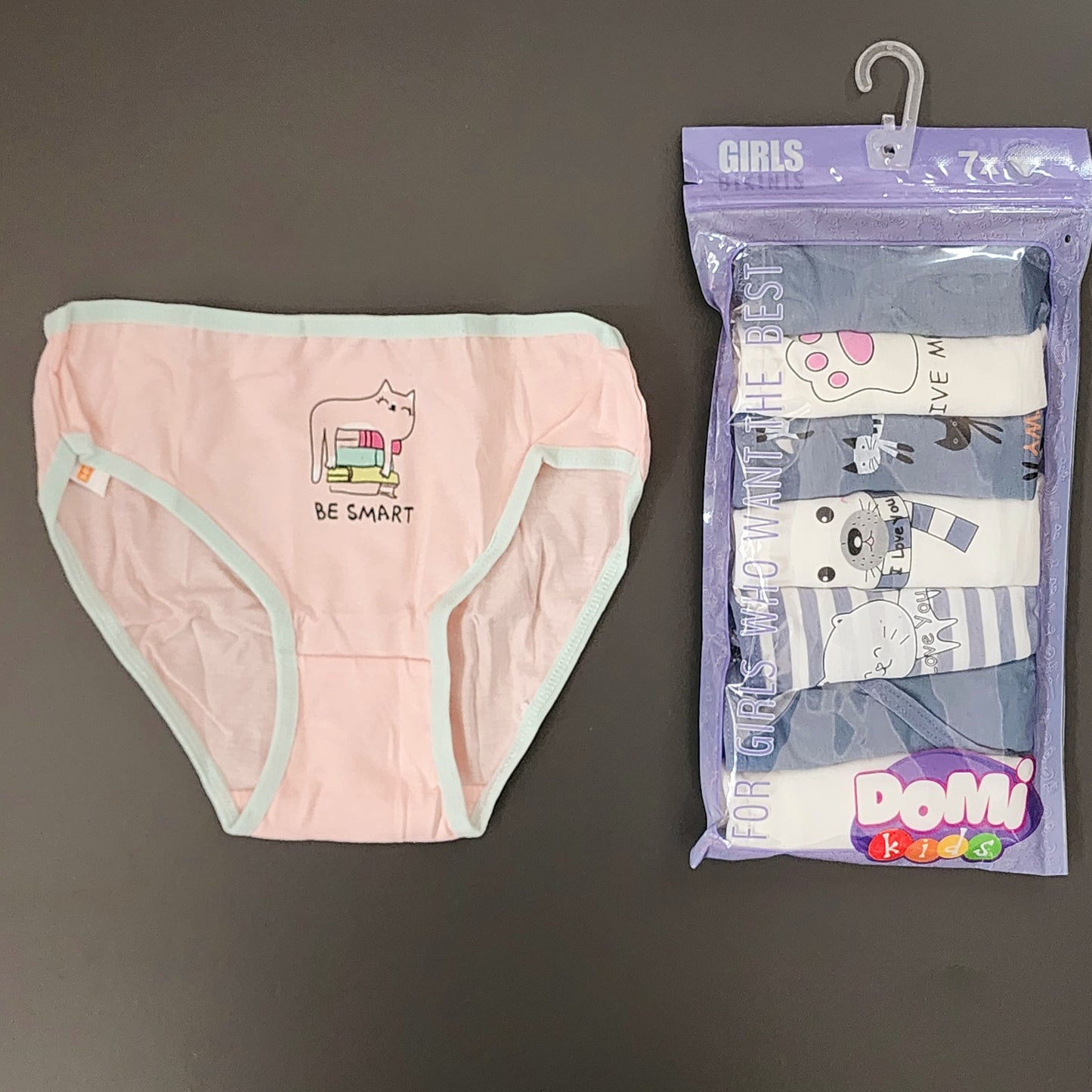 Girls Underwear 100% Cotton 3-10y 7 pcs