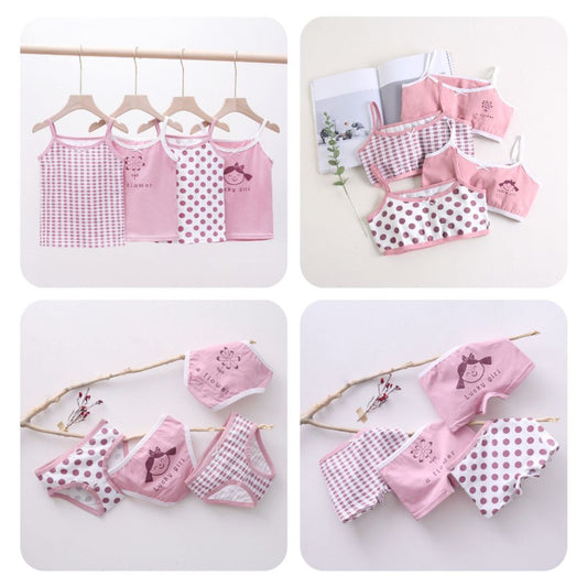 Girls Cotton Underwear 2–12Y – Pink Dots | Build Your Own Set