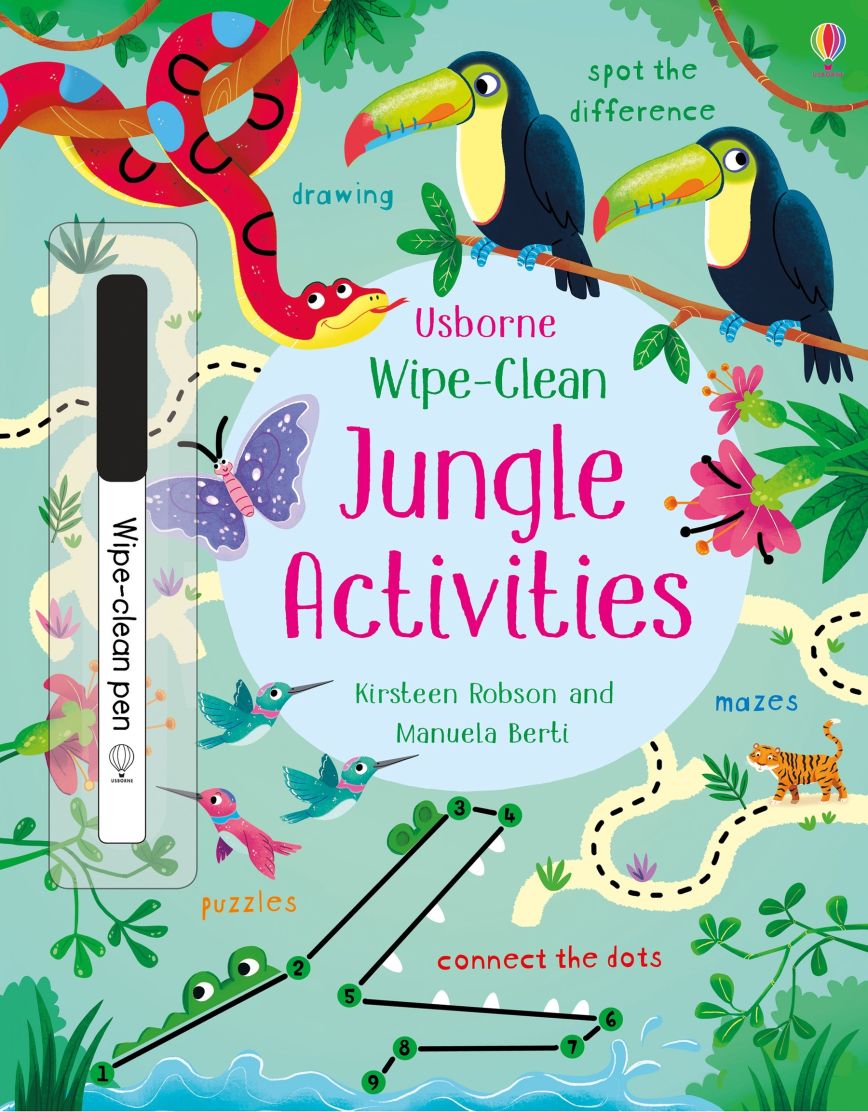 Usborne Wipe-Clean Books For Kids | Soft Cover | 3+