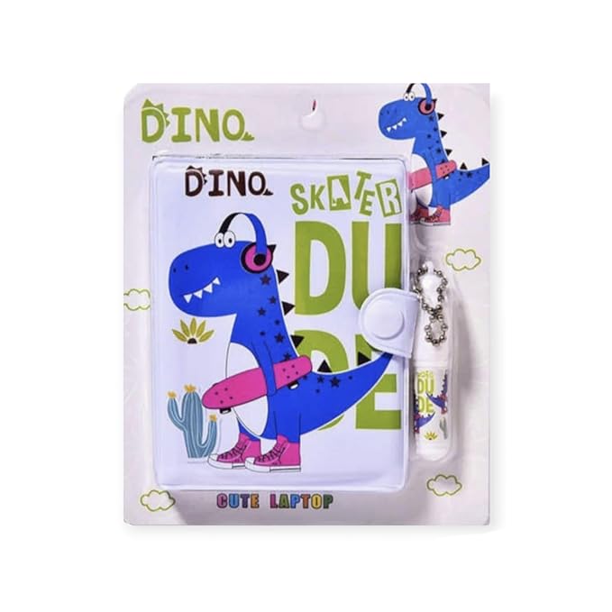Mini Note Book For Kids Random Color Dinosaur Design