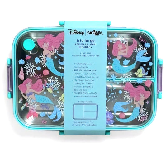 🧊Smiggle Mermaid Lunch Box | Stainless Steel | 23x17x6.5cm