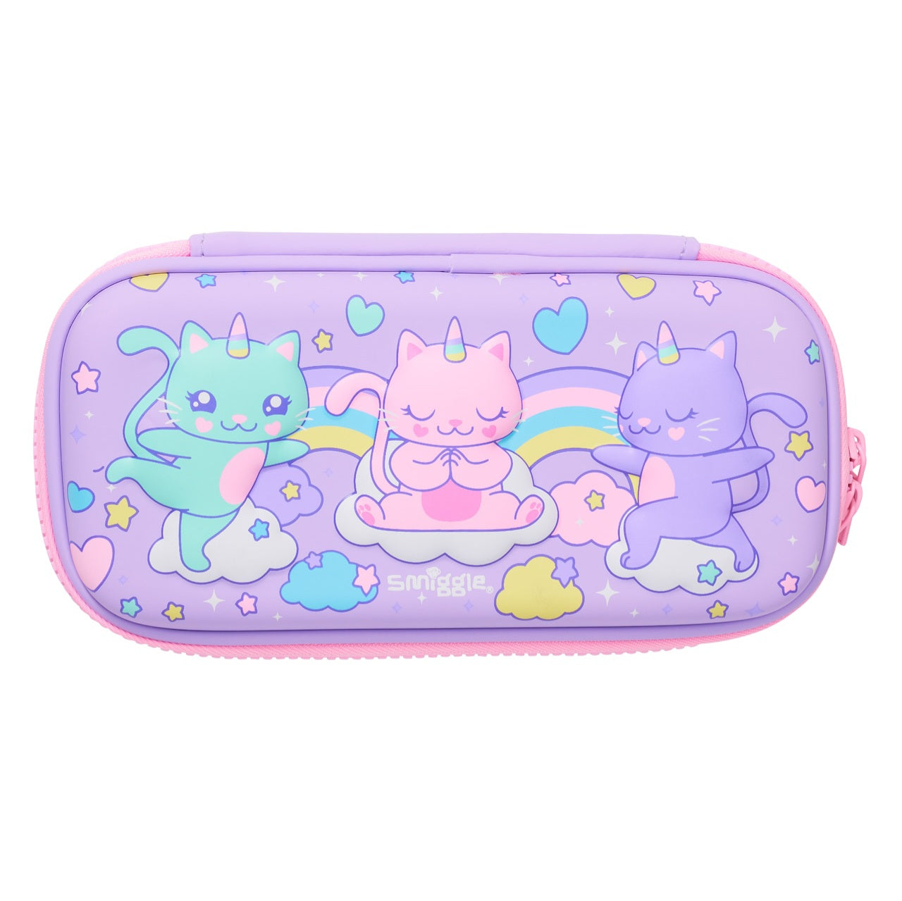 Smiggle Pencil Case | Hardtop | Cat Unicorn