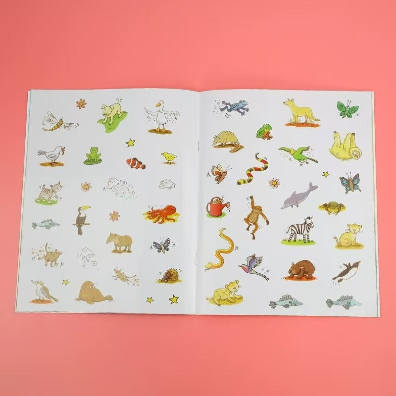 Usborne Colouring Book With Stickers - Soft Cover | 3+