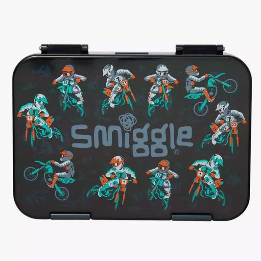 Smiggle Lunch Box Motorcycle Design 21x15x4.5