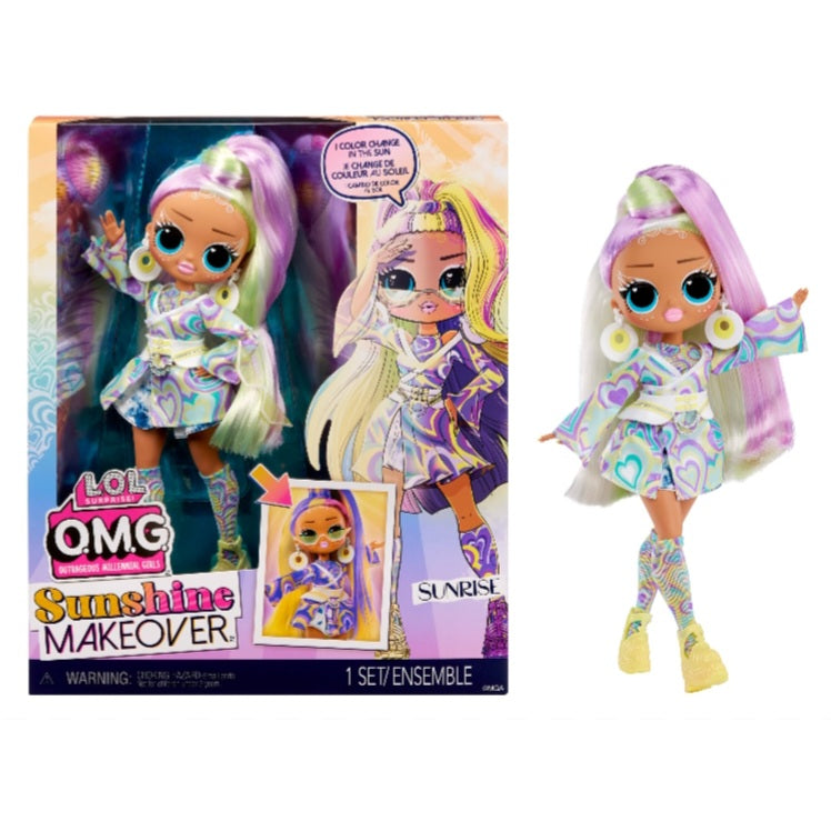 L.O.L. Surprise! OMG Sunshine Color Change Sunrise Fashion Doll - Multiple Surprises and Accessories