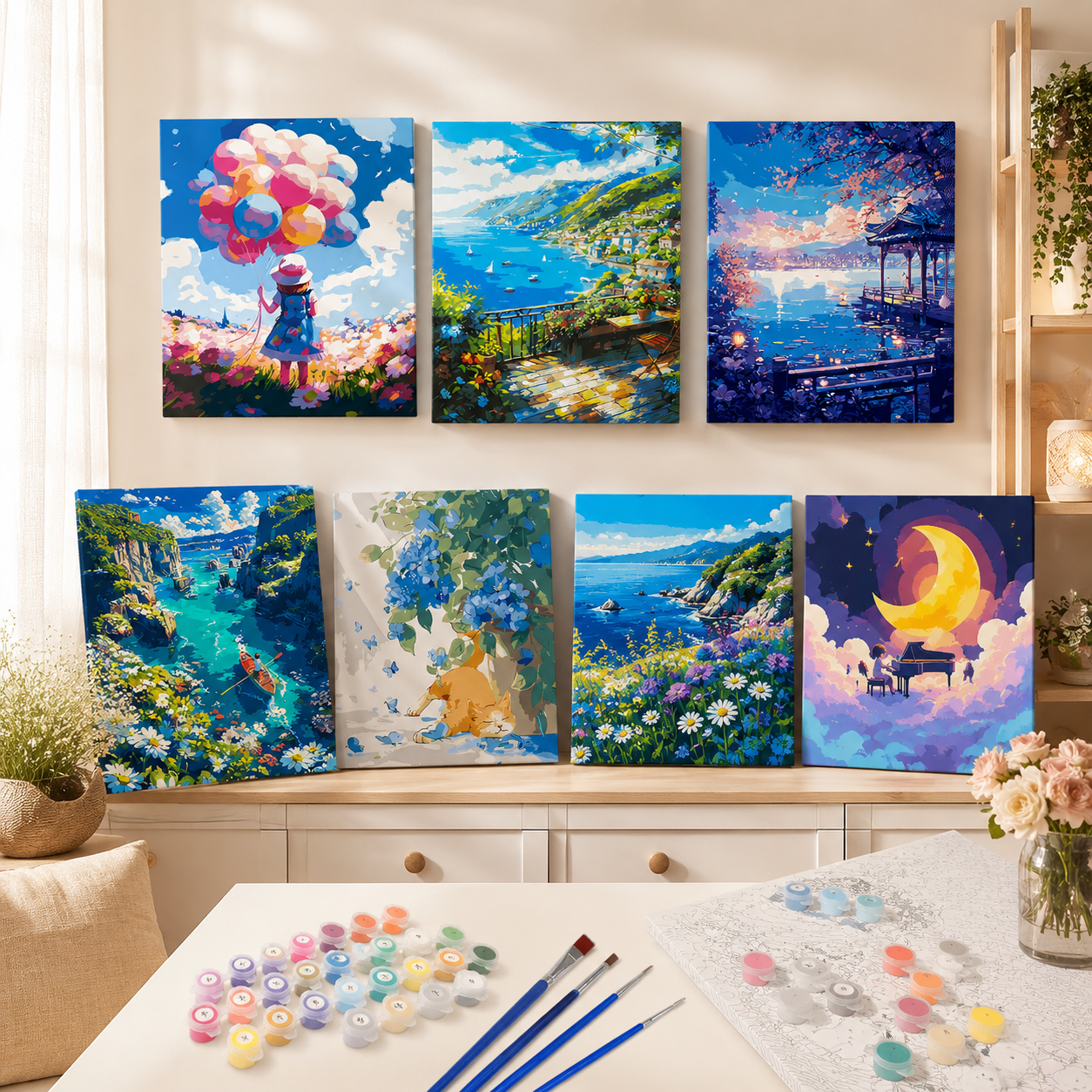 DIY Paint by Numbers Canvas Kit | 40×50cm