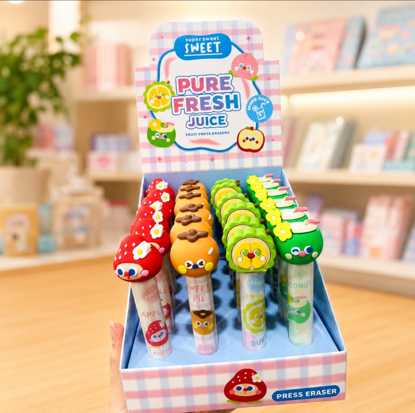 Cute Character Retractable Eraser