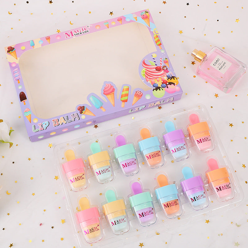 Cute  Color change Lip Gloss Set Lip Magic Balm 12pcs Set