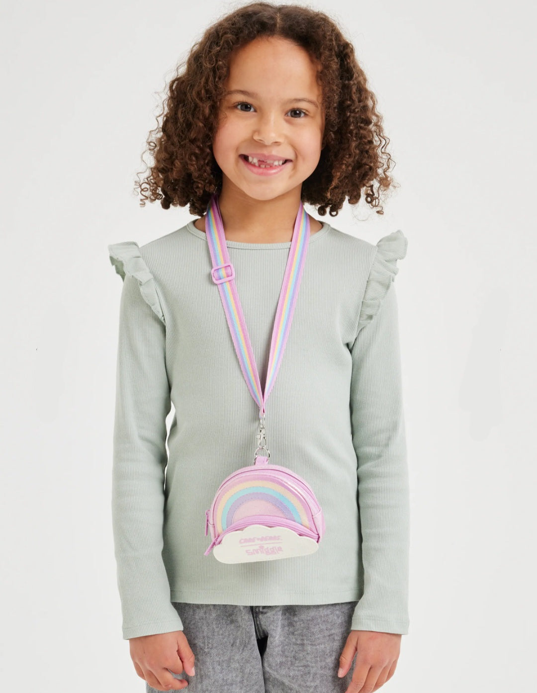 Smiggle Coin Wallet Pouch Lanyard | Care Bear